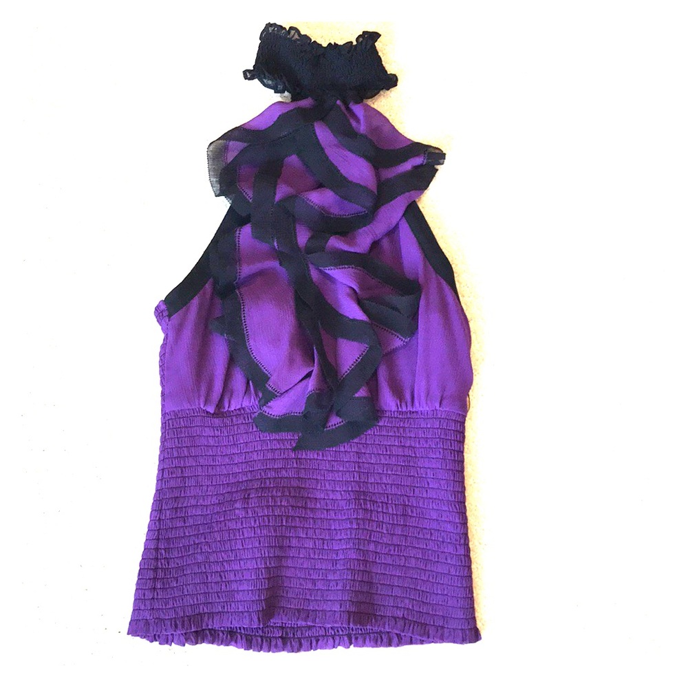 Purple halter top